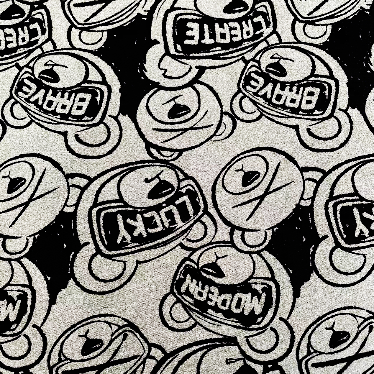 Tkanina z nadrukiem kreskówkowym